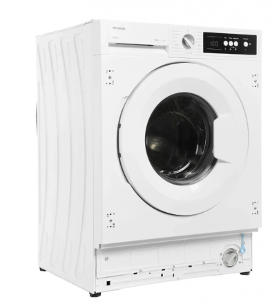 Встраиваемая стиральная машина Hyundai HWM 7121, белая, 7 кг, 1200 об/мин, 15 программ