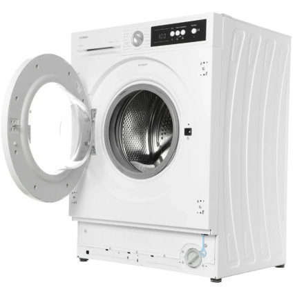 Встраиваемая стиральная машина Hyundai HWM 7121, белая, 7 кг, 1200 об/мин, 15 программ