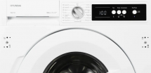 Встраиваемая стиральная машина Hyundai HWM 7121, белая, 7 кг, 1200 об/мин, 15 программ