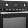 Компактный духовой шкаф Weissgauff OE 449 PDB, чёрный, 44 л, с СВЧ, утапливаемые рукоятки, 13 программ