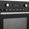Компактный духовой шкаф Weissgauff OE 449 PDB, чёрный, 44 л, с СВЧ, утапливаемые рукоятки, 13 программ