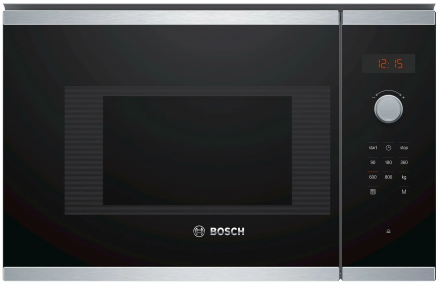 Микроволновая печь встраиваемая Bosch BFL523MS0, черный, Serie  4, 20л.