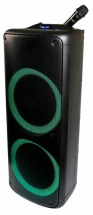 Колонка портативная Nakatomi GS59 120 Вт, Bluetooth, FM, USB, SD, LED + микрофон
