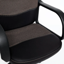 Компьютерное кресло TetChair Багги 9565 офисное, обивка: текстиль/искусственная кожа, цвет: черный/бежевый