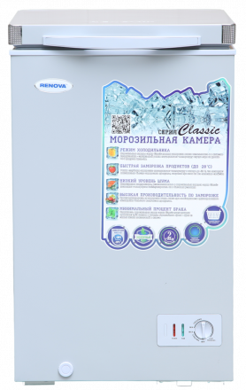Морозильник ларь RENOVA FC-110C (серебро)