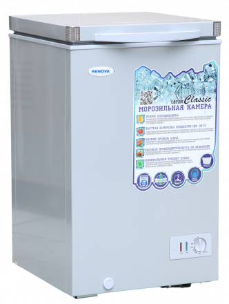 Морозильник ларь RENOVA FC-110C (серебро)