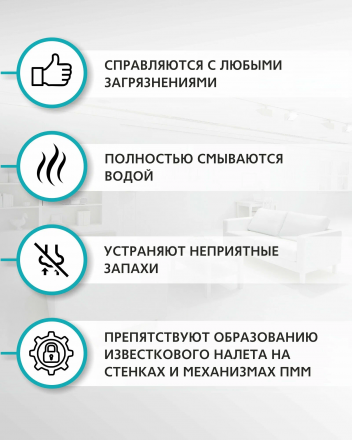 Очиститель накипи для посудомоечной и стиральной машины BREZO 87834