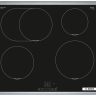 Индукционная варочная панель Bosch PIF645BB5E, цвет панели черный, цвет рамки серебристый