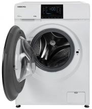 Стиральная машина HIBERG i-DDQ6 - 612 W, белая, 6 кг, 1200 об/мин, 16 программ, инверторная