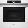 Духовой шкаф Siemens HM676G0W1 серия iQ700, белый, с СВЧ, электрический, 67 л, 13 режимов, телескопические направляющие