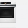 Духовой шкаф Siemens HM676G0W1 серия iQ700, белый, с СВЧ, электрический, 67 л, 13 режимов, телескопические направляющие
