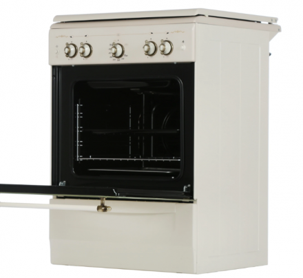 Кухонная плита GEFEST 6100-02 0186, газовая, эмалированная, газ-контроль духовки, 52 л, электроподжиг