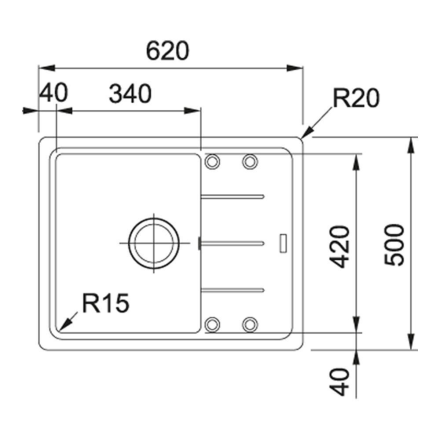 Кухонная мойка Franke BFG 611С (сахара)