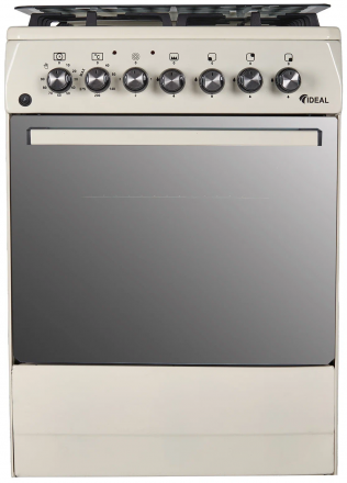 Комбинированная плита IDEAL L 355 ГК, молочный