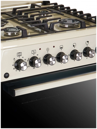 Комбинированная плита IDEAL L 355 ГК, молочный