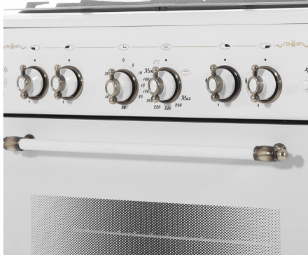 Кухонная плита GEFEST 6100-02 0181, газ-контроль духовки, газовая, эмалированная, 52 л, электроподжиг