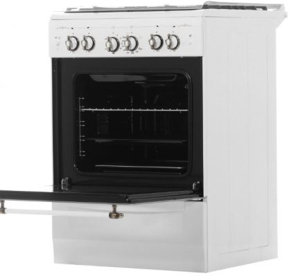 Кухонная плита GEFEST 6100-02 0181, газ-контроль духовки, газовая, эмалированная, 52 л, электроподжиг