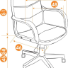 Компьютерное кресло TetChair Багги 9561 офисное, обивка: текстиль, цвет: коричневый/бежевый