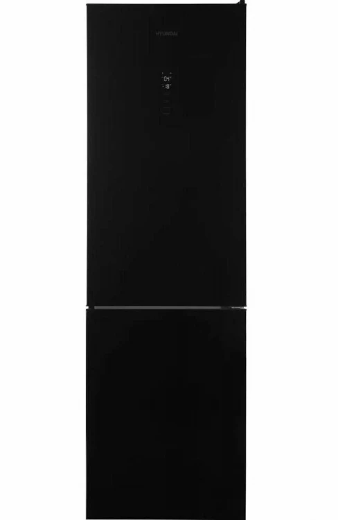 Холодильник HYUNDAI CC35083F черное стекло 2-хкамерн, 375 л, Total No Frost, класс A+, сенсорное управление