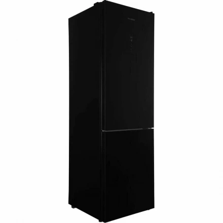 Холодильник HYUNDAI CC35083F черное стекло 2-хкамерн, 375 л, Total No Frost, класс A+, сенсорное управление