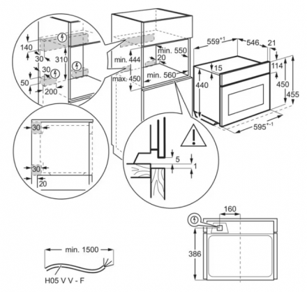 Электрический духовой шкаф Electrolux EVL8E08Z, чёрный, 23 режима, традиционная очистка, с СВЧ