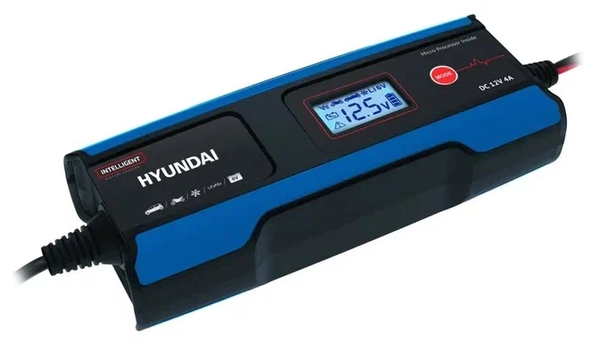 Зарядное устройство Hyundai HY 410 черный/синий