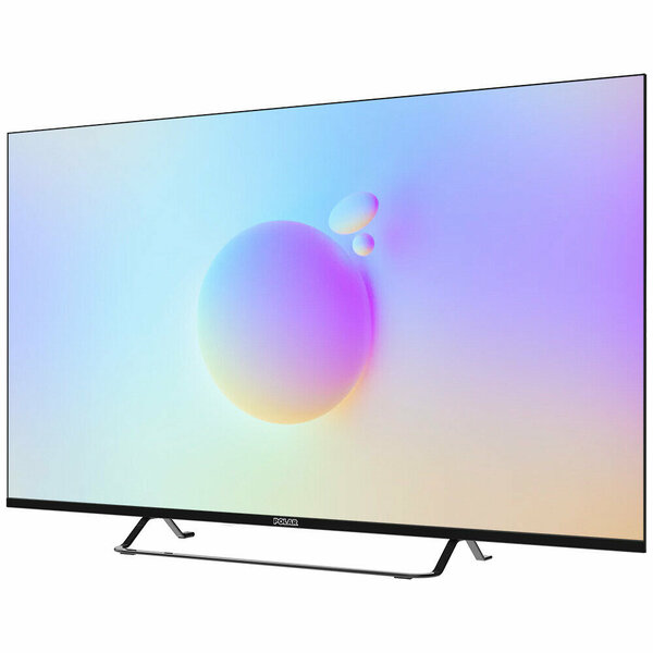 50" Телевизор POLAR P50Q81T2SCSM, чёрный, Ultra HD, QLED, SMART TV