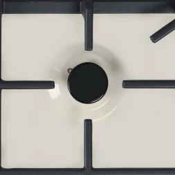 Варочная панель GEFEST 1212 К55,конфорок - 4 шт, решетки - чугун, панель - эмалированная сталь, электроподжиг, газ-контроль, бежевый