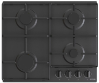 Газовая варочная панель Gorenje G640EB, цвет панели черный, цвет рамки черный