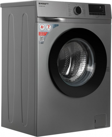 Стиральная машина Kraft KF-MDS 7107G, серая, 7 кг, 1000 об/мин, 15 программ, с паром