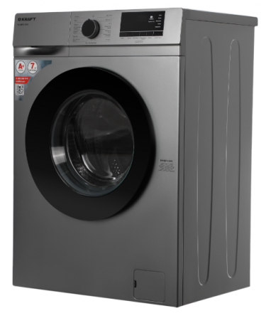 Стиральная машина Kraft KF-MDS 7107G, серая, 7 кг, 1000 об/мин, 15 программ, с паром