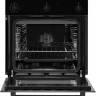 Духовой шкаф Weissgauff EOV 206 SB Black Edition, чёрный,  64 л, эмаль легкой очистки, переключатели поворотные