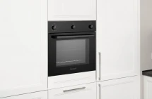 Духовой шкаф Weissgauff EOV 206 SB Black Edition, чёрный,  64 л, эмаль легкой очистки, переключатели поворотные