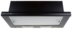 Кухонная вытяжка Elikor Интегра 60П-400-В2Л (черный), количество регулировок мощности 2, ширина 49,6см
