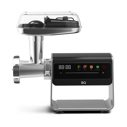 Мясорубка BQ MG2008 Metallic Gray, защита от перегрузок, система реверса