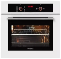 Духовой шкаф Gefest DA 622-03 RB1 белый/черный, гидролизная очистка, 55 л, телескопические направляющие, утапливаемые ручки управления