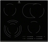 Электрическая варочная панель Electrolux EHF6547FXK, 4 конфорки стеклокерамика, черный