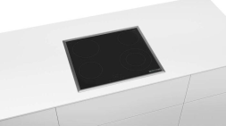 Электрическая варочная панель Bosch PKN645BB2E, цвет панели черный, цвет рамки серебристый