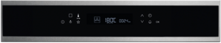 Духовой шкаф Electrolux COE7P31X2, нержавеющая сталь, 11 режимов, пиролитическая очистка, 71 л, телескопические направляющие