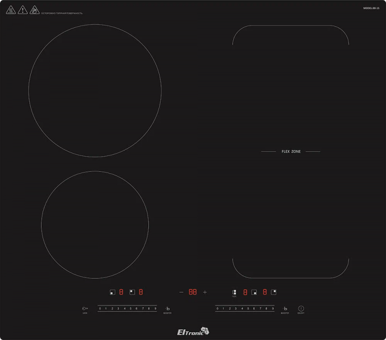 Варочная панель ELTRONIC (88-15) 4 конфорки индукционная черный
