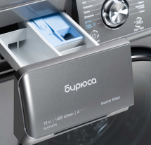 Стиральная машина Бирюса WM-SL1014/15 M, металлик, 1400 об/мин, 10 кг, 14 программ