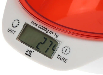 Кухонные весы IRIT IR-7117 (красный)