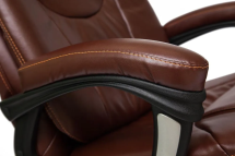 Компьютерное кресло TetChair Комфорт 8447 для руководителя, обивка: искусственная кожа, цвет: коричневый 2 TONE