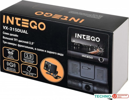 Автомобильный видеорегистратор Intego VX-315DUAL