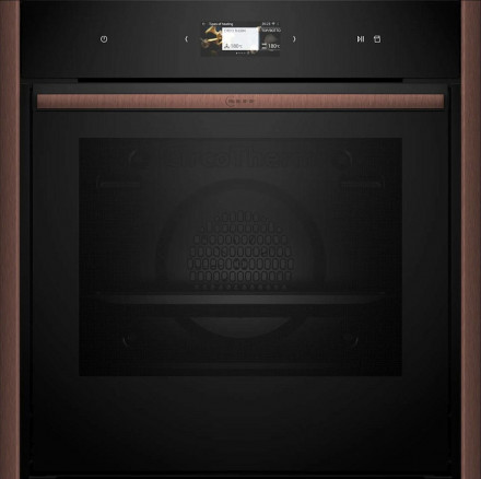 Духовой шкаф Neff B69VS7MY0, чёрный, SLIDE &amp; HIDE, 71 л, пиролиз, сенсорные Full Touch Control, телескопические направляющие