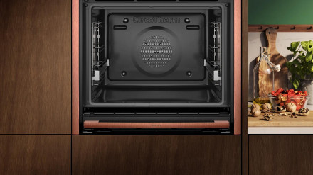 Духовой шкаф Neff B69VS7MY0, чёрный, SLIDE &amp; HIDE, 71 л, пиролиз, сенсорные Full Touch Control, телескопические направляющие