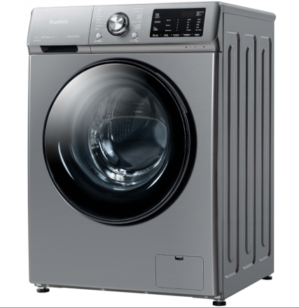 Стиральная машина Бирюса WM-SL1214/15 M, металлик, 12 кг, 1400 об/мин, 14 программ, с паром
