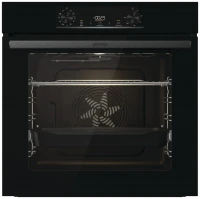 Электрический духовой шкаф Gorenje BO6735E05B, черный, 11 режимов, очистка паром AquaClean, телескопические направляющие, 77 л