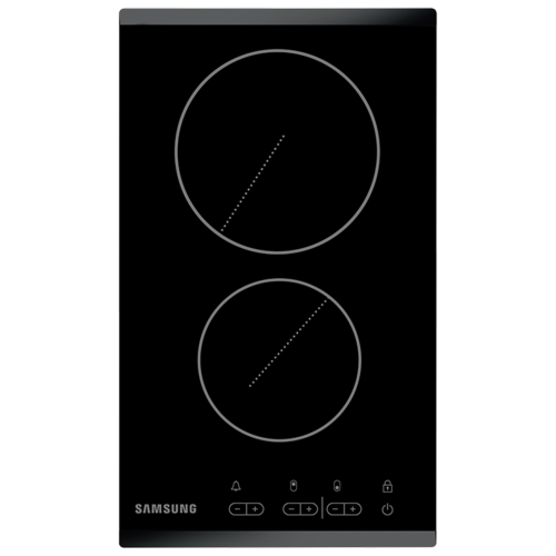 Стеклокерамическая панель Samsung NZ32R1506BK с двумя конфорками, чёрный