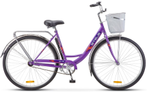Велосипед STELS Navigator-345 28&quot; Z010*LU085343*LU093787 *20&quot; Пурпурный +корзина